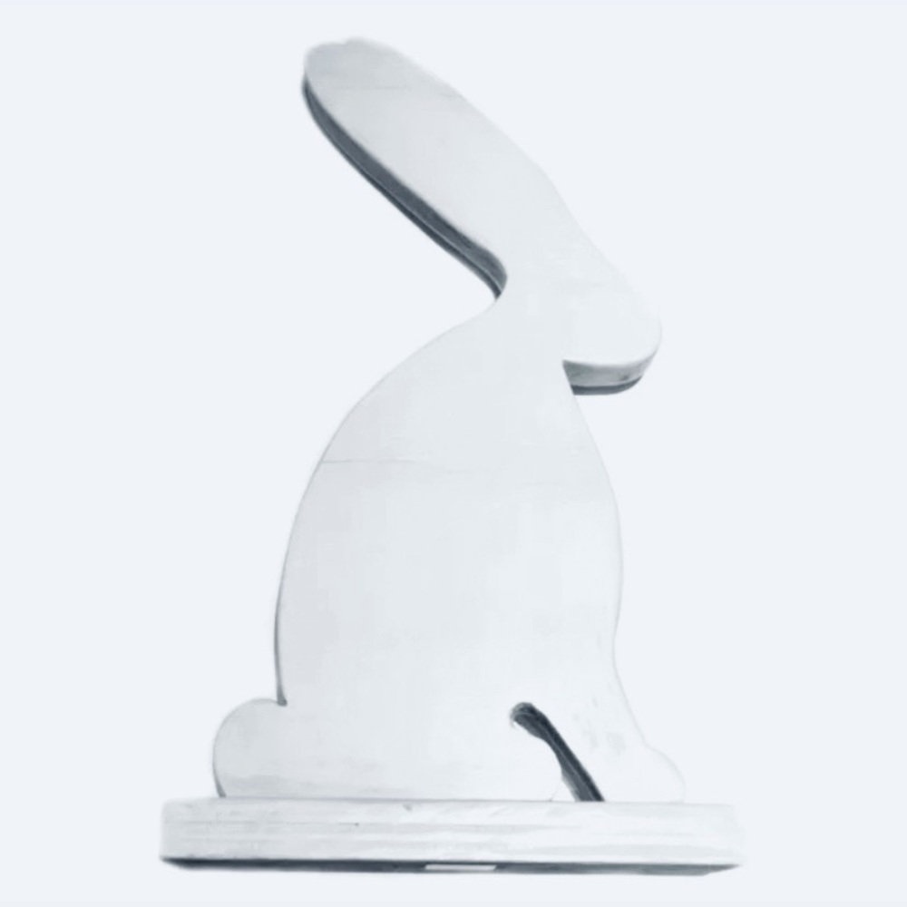 RAIN AFRICA BABY Easter Wooden Bunny Whitewash Nursery